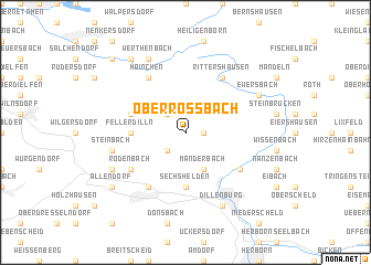 map of Oberroßbach