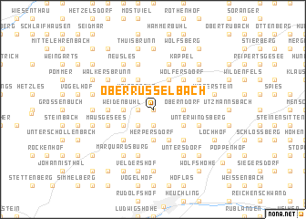 map of Oberrüsselbach