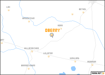 map of Oberry