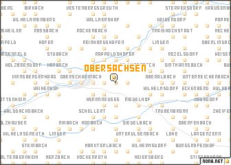 map of Obersachsen