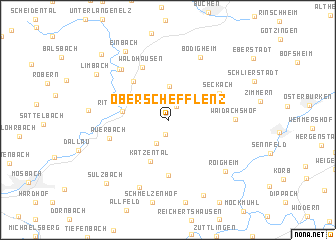 map of Oberschefflenz