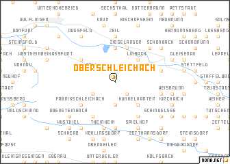 map of Oberschleichach