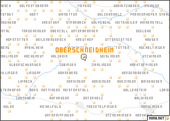 map of Oberschneidheim