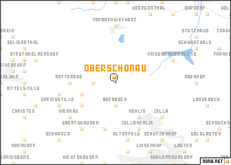 map of Oberschönau