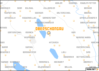 map of Ober-Schongau