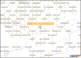 map of Oberschönhagen