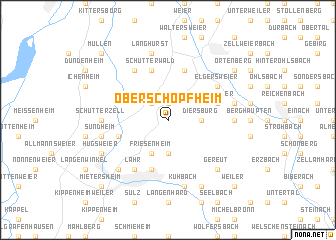 map of Oberschopfheim