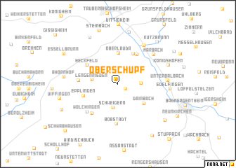 map of Oberschüpf