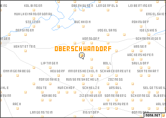 map of Oberschwandorf