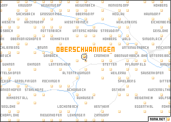 map of Oberschwaningen