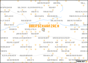 map of Oberschwarzach