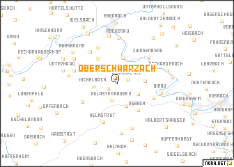 map of Oberschwarzach