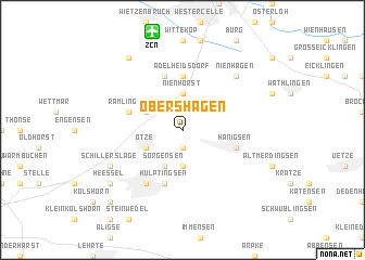 map of Obershagen