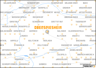 map of Oberspiesheim