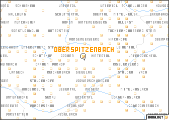 map of Oberspitzenbach