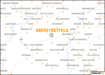 map of Oberstadtfeld