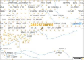 map of Oberstaufen