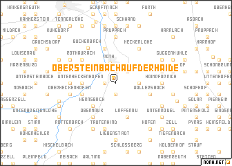 map of Obersteinbach auf der Haide