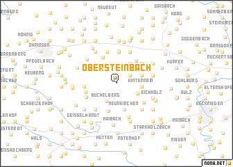 map of Obersteinbach