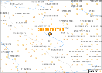 map of Oberstetten