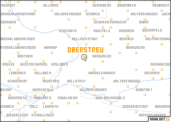 map of Oberstreu