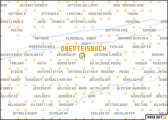 map of Oberteisbach