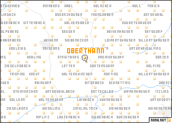 map of Oberthann