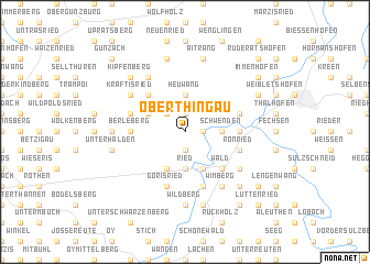 map of Oberthingau