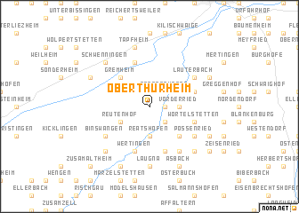 map of Oberthürheim