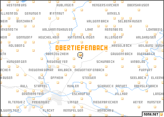 map of Obertiefenbach