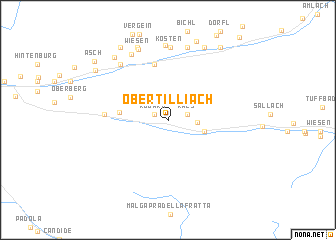 map of Obertilliach