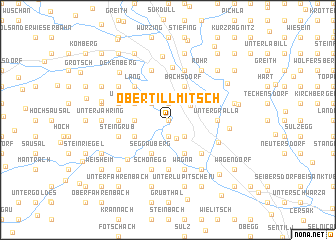 map of Obertillmitsch