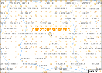 map of Obertrössingberg