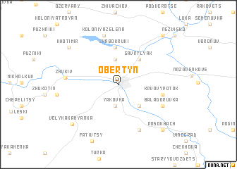 map of Obertyn