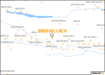 map of Obervellach