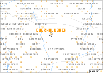 map of Oberwaldbach