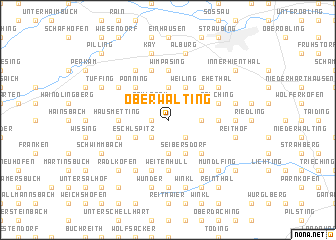 map of Oberwalting