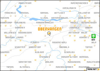 map of Ober-Wangen