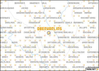 map of Oberwarlins