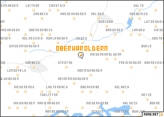 map of Oberwaroldern