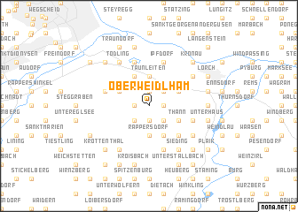 map of Oberweidlham