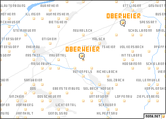 map of Oberweier