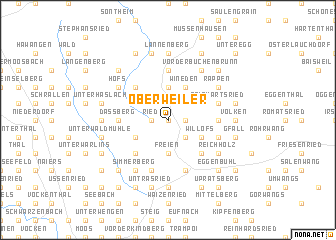 map of Oberweiler