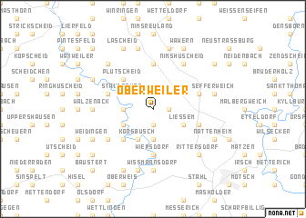 map of Oberweiler