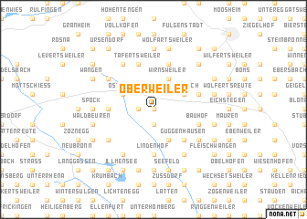 map of Oberweiler