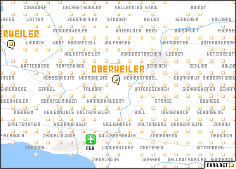 map of Oberweiler