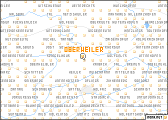 map of Oberweiler