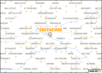 map of Oberweimar