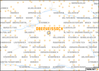 map of Oberweissach