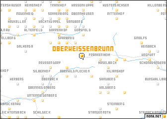 map of Oberweißenbrunn